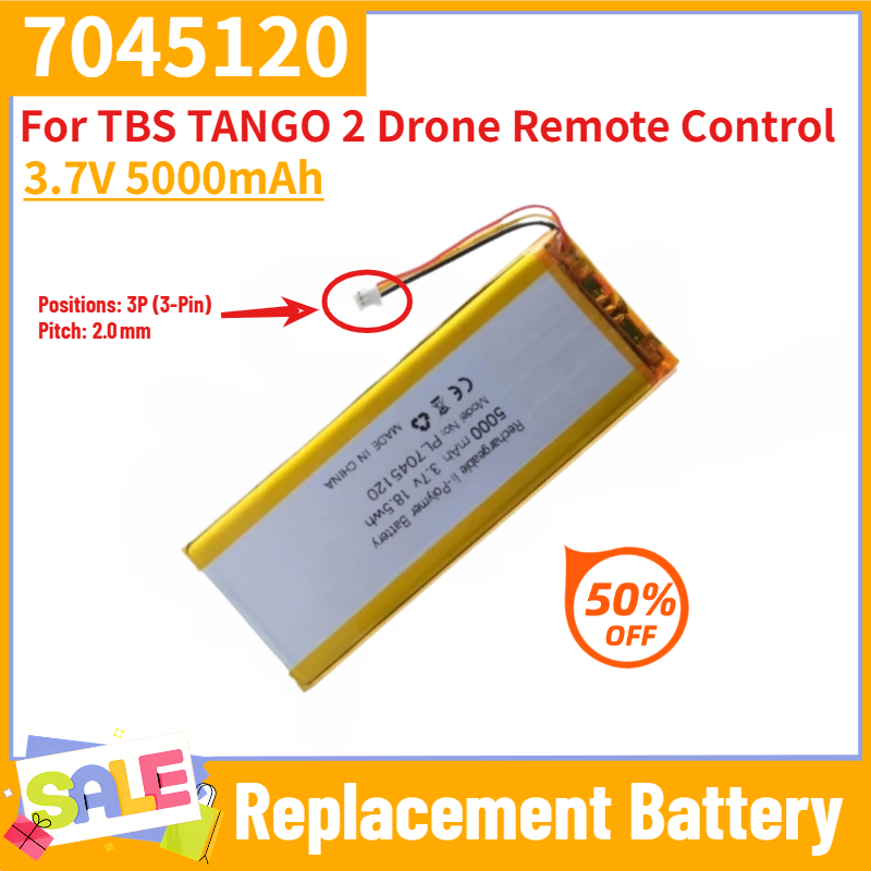 New Gadgets Electronic - Yeni 3.7V 5000mAh 7045120 Li-polimer pil
