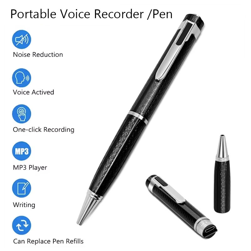 Voice Recorder Pen - Taşınabilir Dijital Ses Kaydedici Profesyonel Yazma