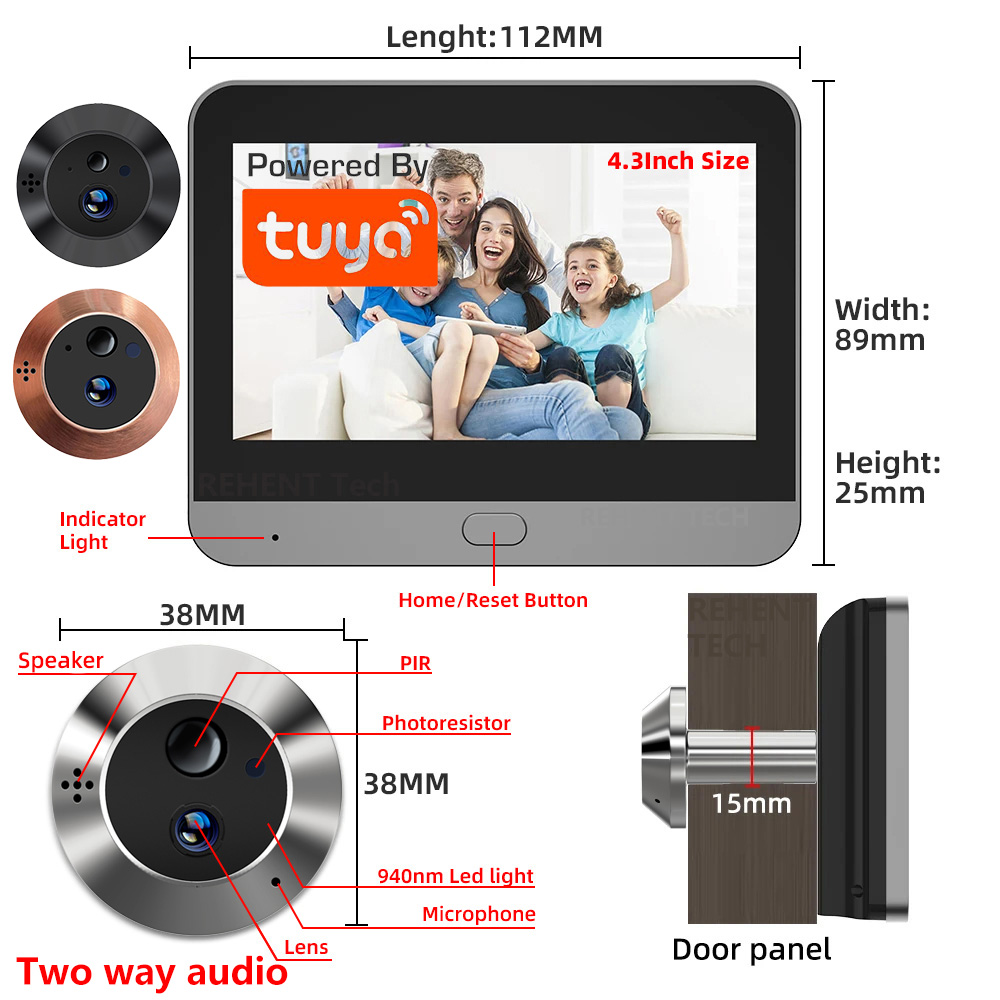 Compact Camera Mirrorless - Mini Çift Yönlü Sesli 3MP Tuya